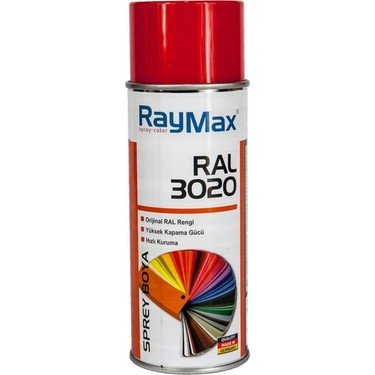 Raymax RAL 3020 Trafik Kırmızı Akrilik Sprey Boya 400ml